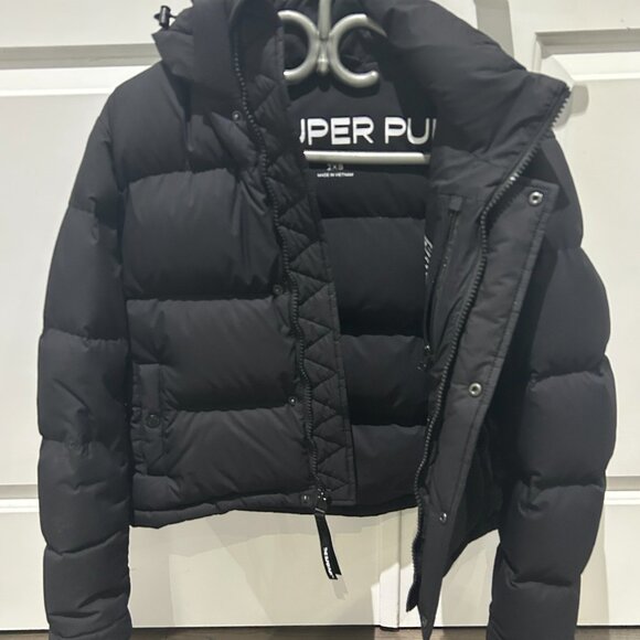 Aritzia Super Puff Shorty Jacket Black XXS – Excellent Condition - Picture 3 of 9